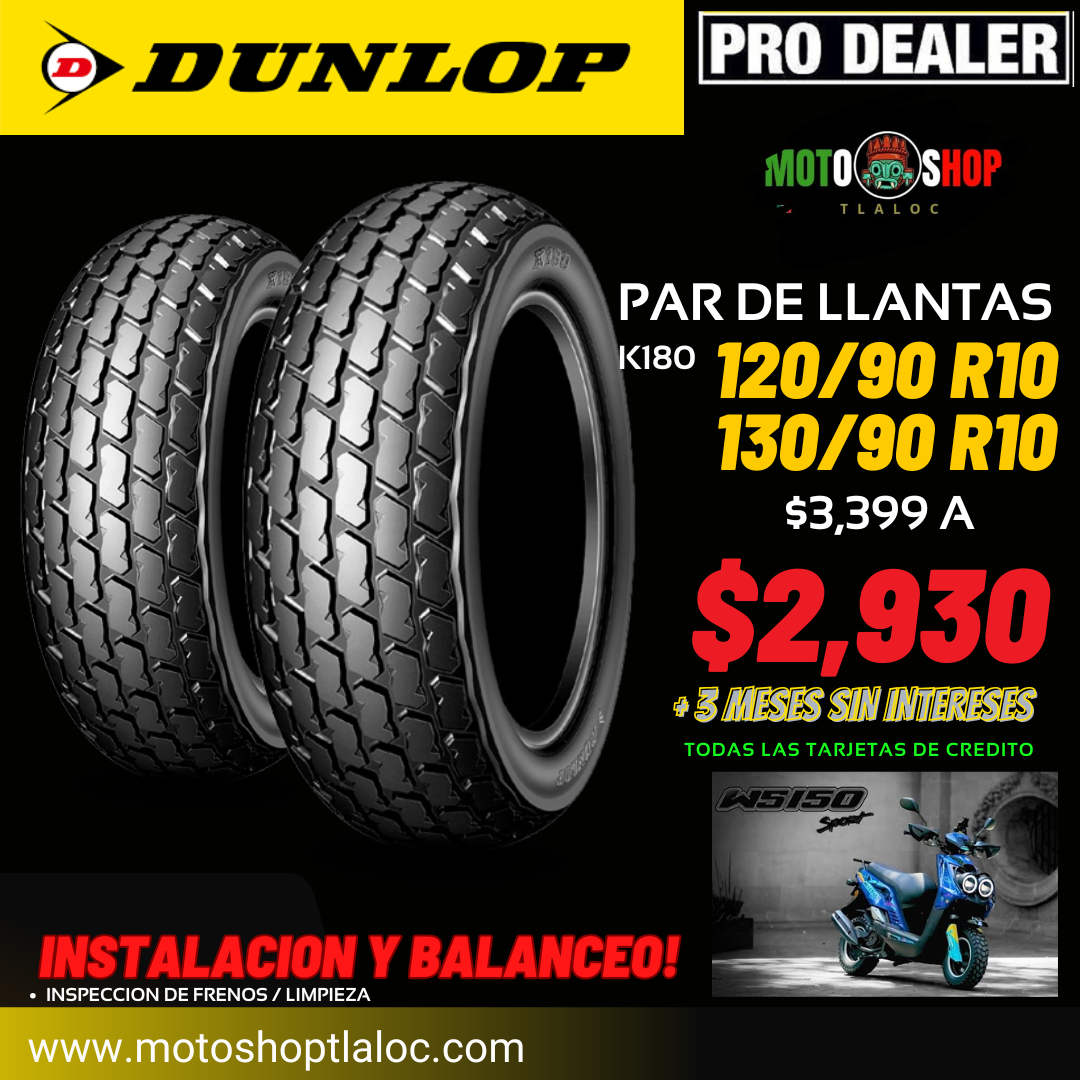 LLANTA DUNLOP SCOOTER K180 URBAN SPORT
