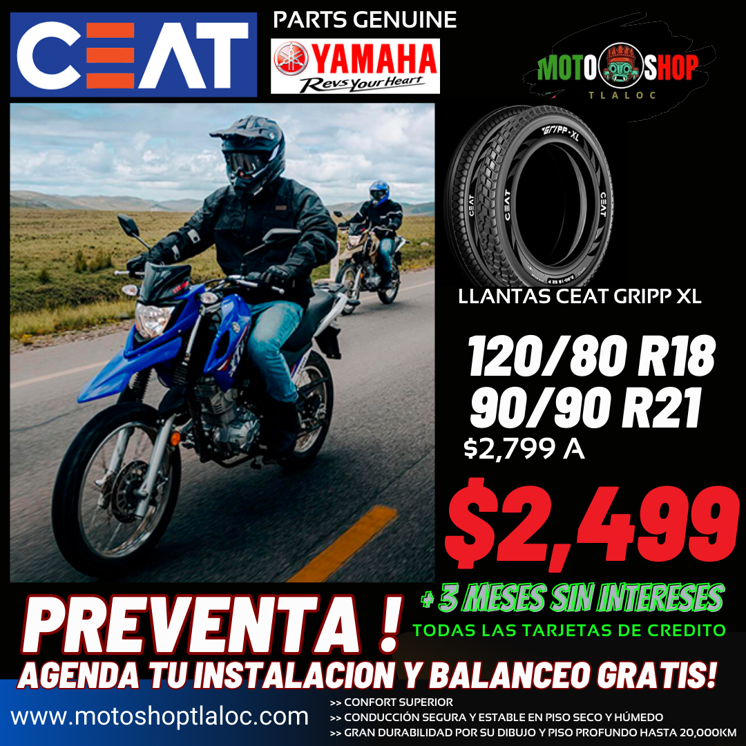 LLANTAS CEAT GRIPP XL YAMAHA GENUINE PARTS