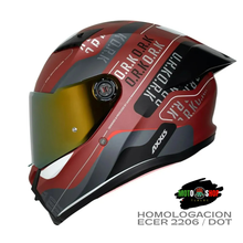 Cargar imagen en el visor de la galería, CASCO INTEGRAL AXXIS FENIX C5 ORK ROJO MATE
