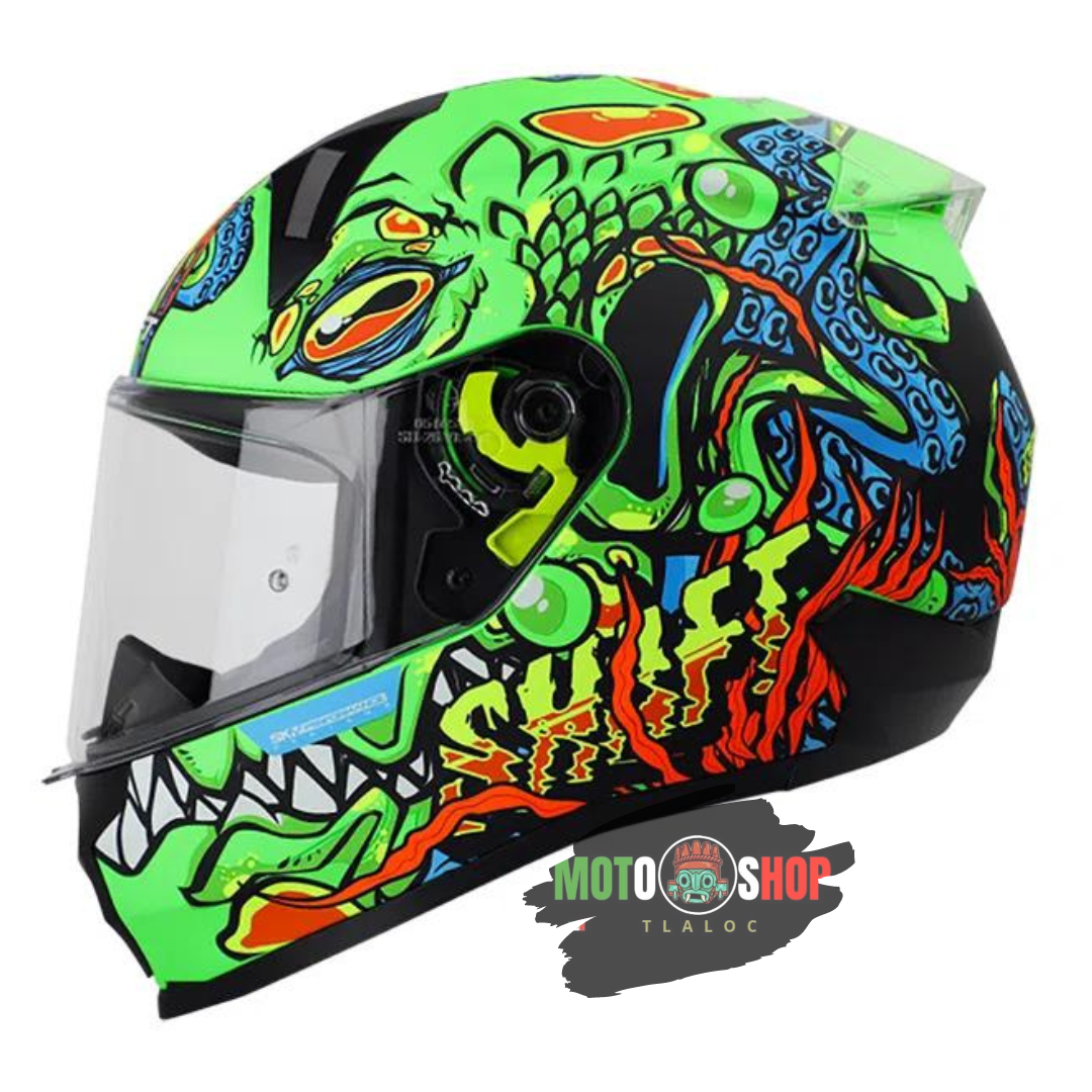 CASCO INTEGRAL SHAFT SH560 CRACKED VERDE MATE