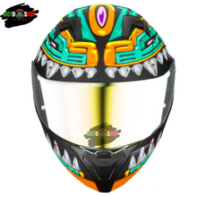 Cargar imagen en el visor de la galería, CASCO ABATIBLE HAX AMATISTA JAGUAR AQUA
