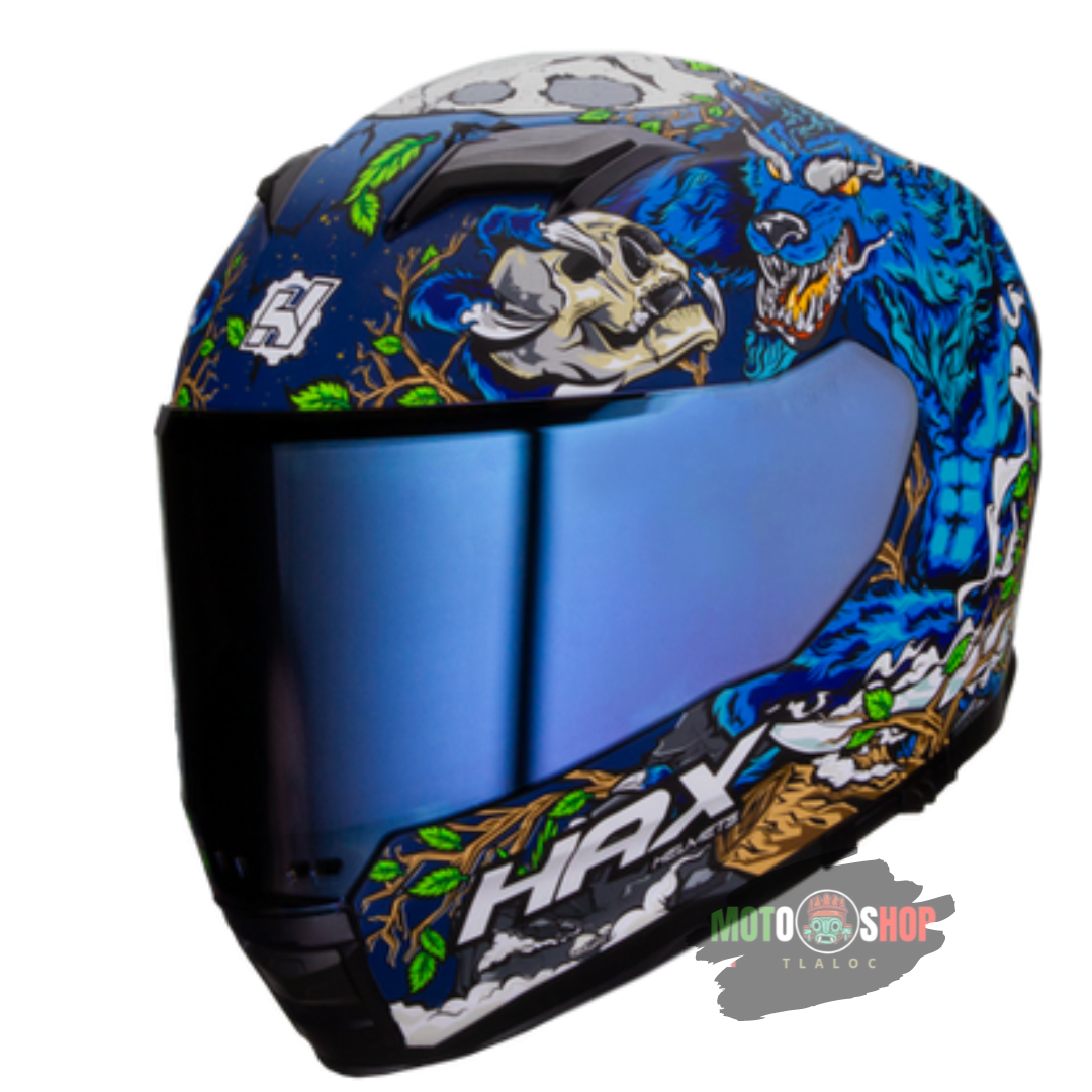 CASCO HAX INTEGRAL FORCE LEYEND AZUL