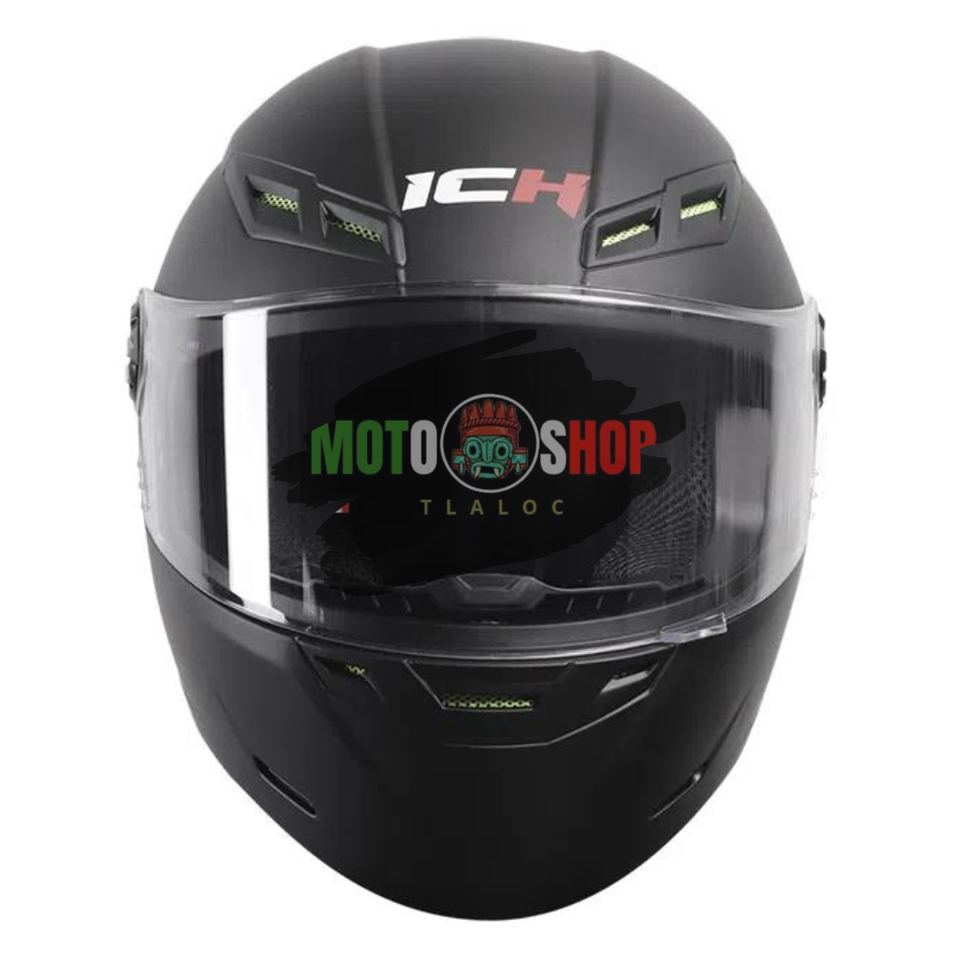 CASCO INTEGRAL ICH 501 SP NEGRO MATTE SOLID MOTO SHOP TLALOC