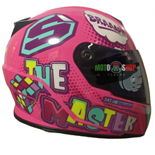 Cargar imagen en el visor de la galería, CASCO INTEGRAL SHAFT SH502 THE MASTER TURQUESA BRILLO
