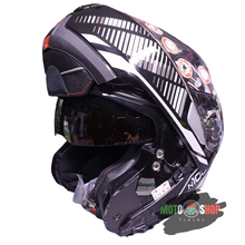 Cargar imagen en el visor de la galería, CASCO NOLAN ABATIBLE N100-5 STARBOARD 44 NEGRO / GRIS BRILLOSO
