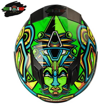 Cargar imagen en el visor de la galería, CASCO SHAFT INTEGRAL  SH571 CHAKAL VERDE NEON COLECCION 2022
