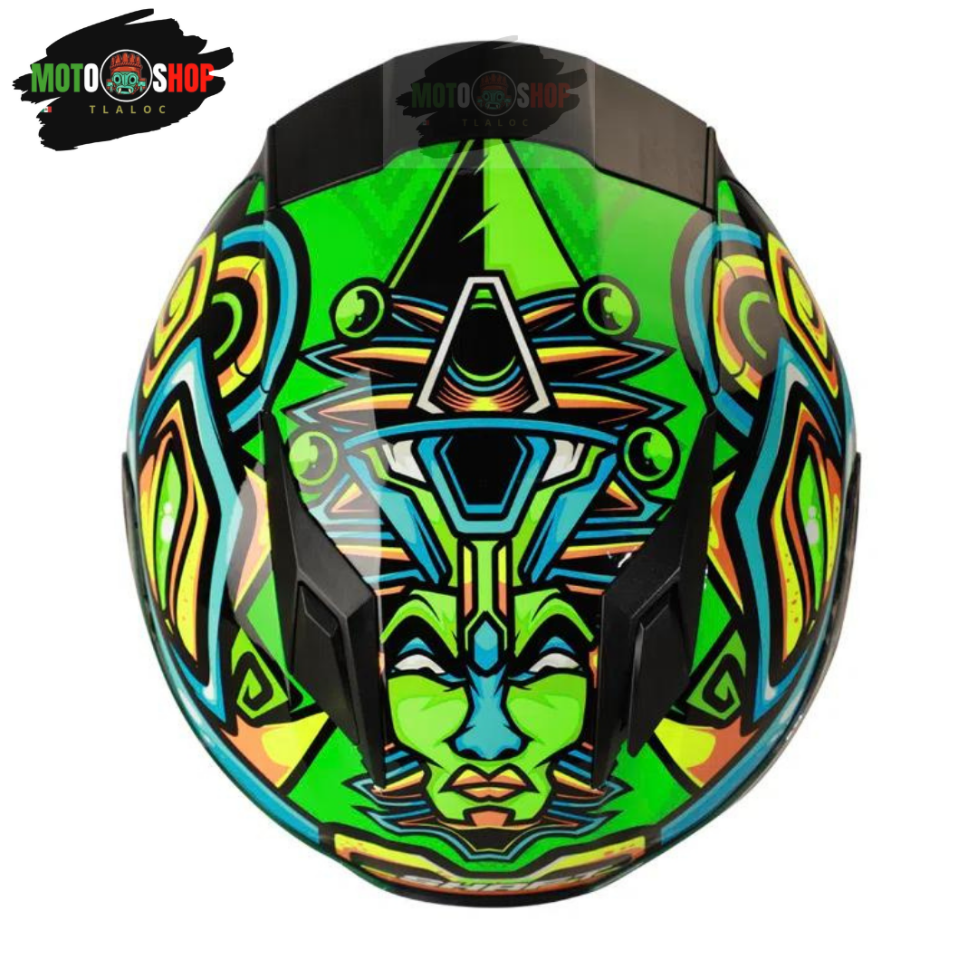 CASCO SHAFT INTEGRAL  SH571 CHAKAL VERDE NEON COLECCION 2022