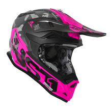 Cargar imagen en el visor de la galería, CASCO NIÑO JUST1 SWAT ROSA (1,250g) Ultraliviano CERTIFICACION DOT/ECER2205
